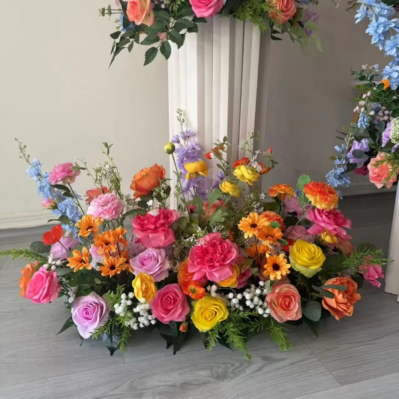 Beyaz ve yeşil çiçek şeritleri - Dessert Table Backdrop incelemesi ve fiyatı