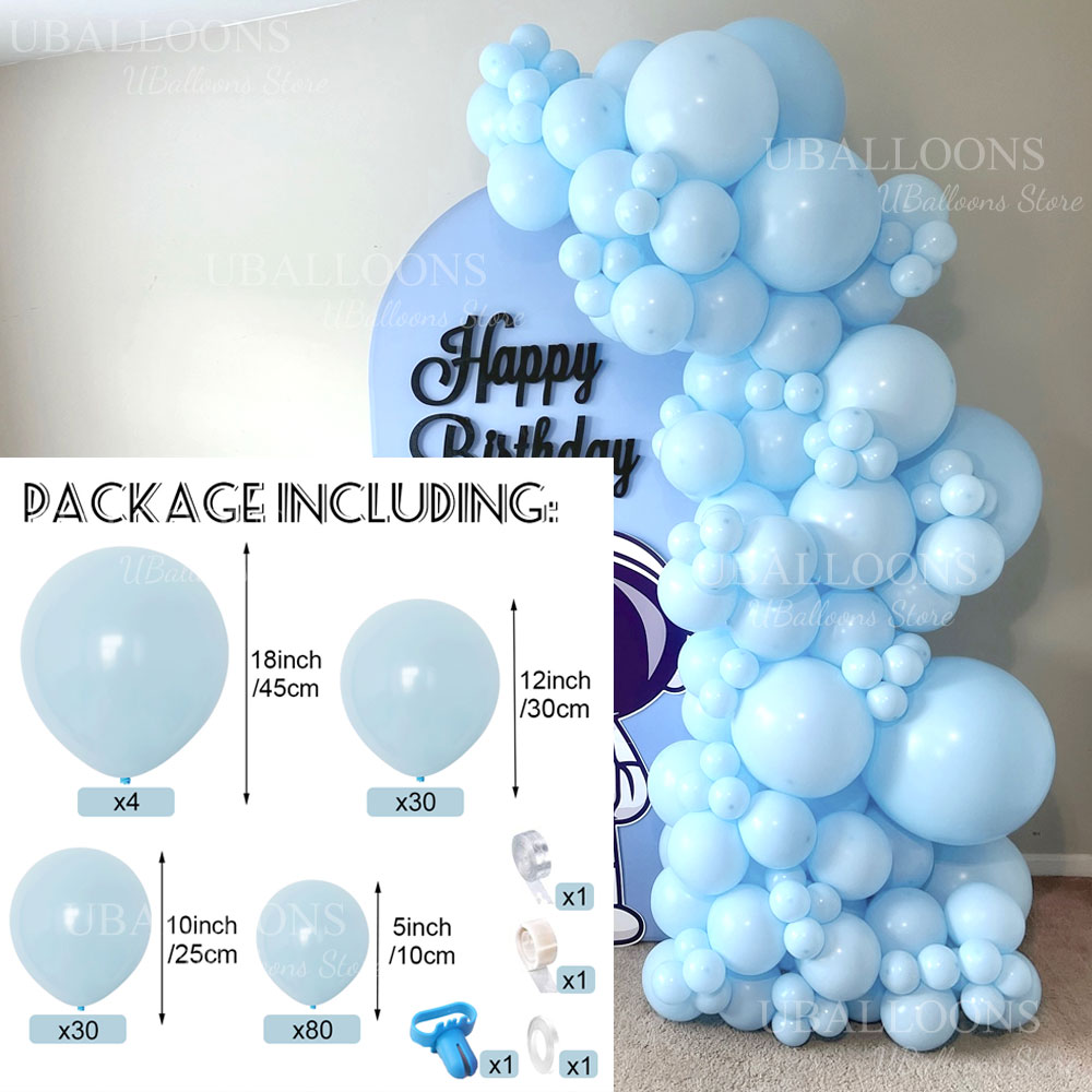 148 adet Açık Mavi Balonlar Ke - Balloon Arch Kit incelemesi ve fiyatı