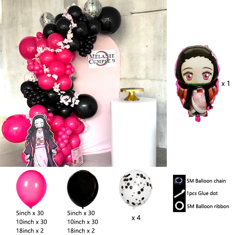 Demon Slayer Anime Balon Kemer - Balloon Arch Kit incelemesi ve fiyatı