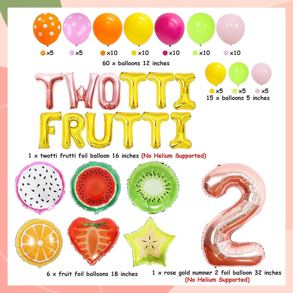 Twotti Frutti Kız Doğum Günü P - Balloon Arch Kit incelemesi ve fiyatı