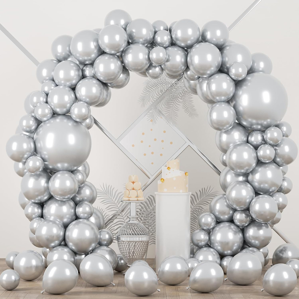 68 Adet Metalik Gümüş Balonlar - Balloon Arch Kit incelemesi ve fiyatı