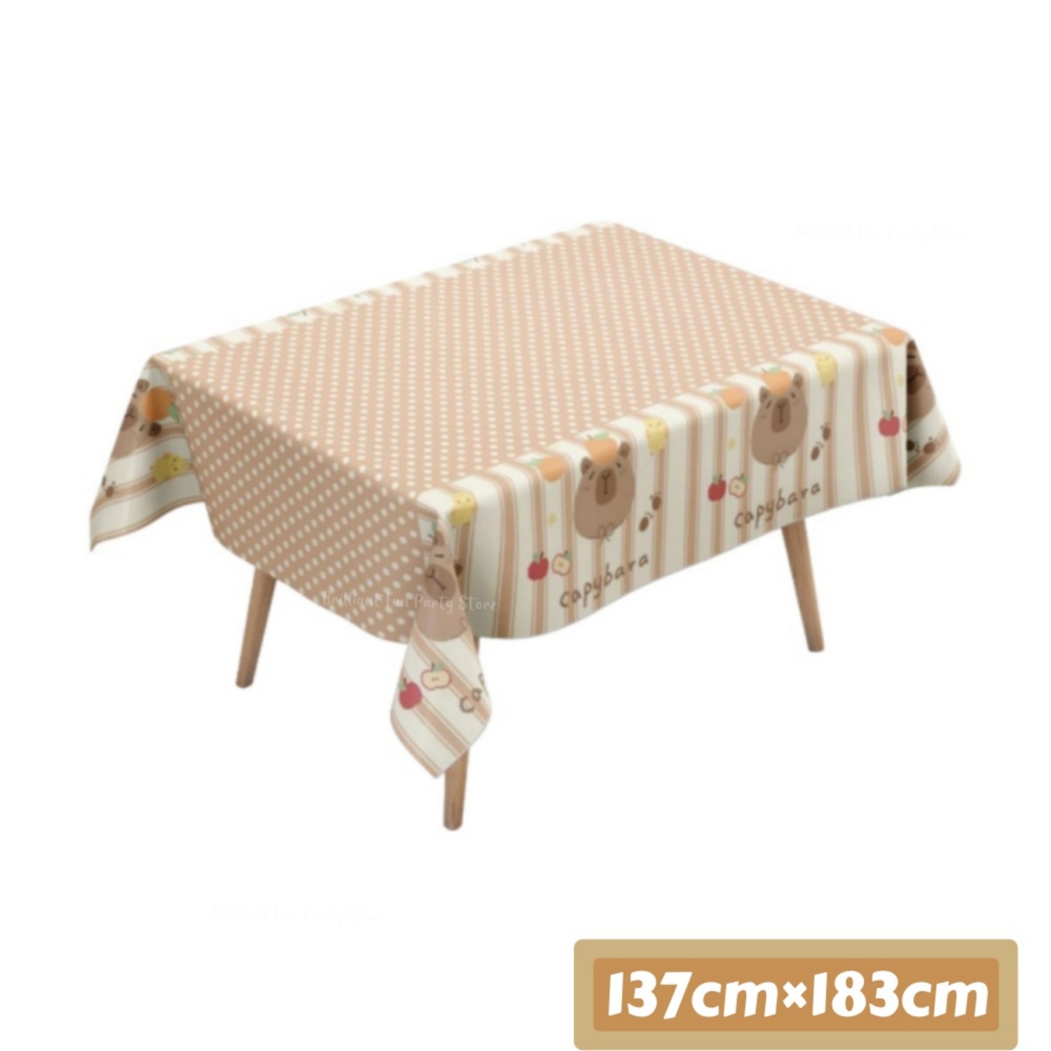 Sevimli Capybara Masa Örtüsü Ç - Table Cloth Disposable incelemesi ve fiyatı